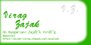 virag zajak business card